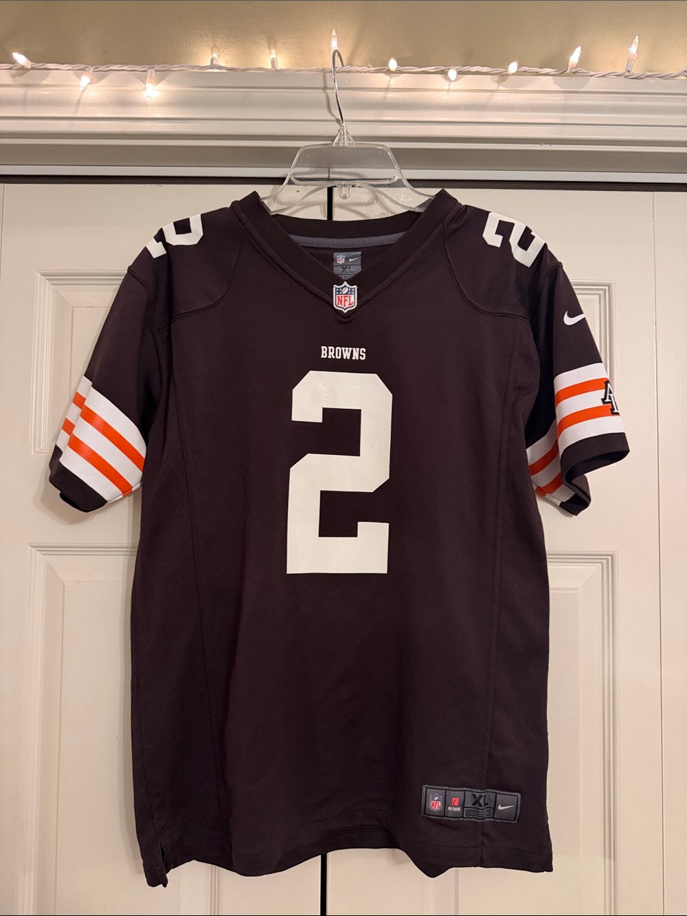 Nike Browns Manziel #2 Football Jersey